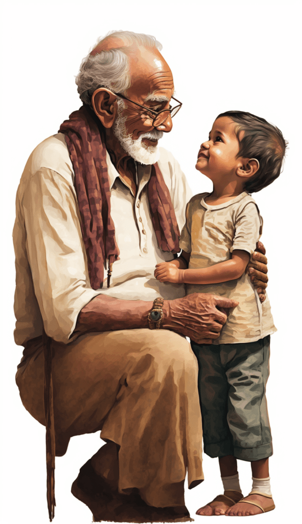 Case-Cena 8 granpa n kid